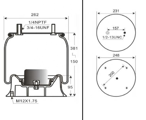 Air Spring Bus Air Spring Firestone W01 - 358 - 8646 Truck Spring