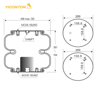 Lò xo không khí công nghiệp FD530-35545